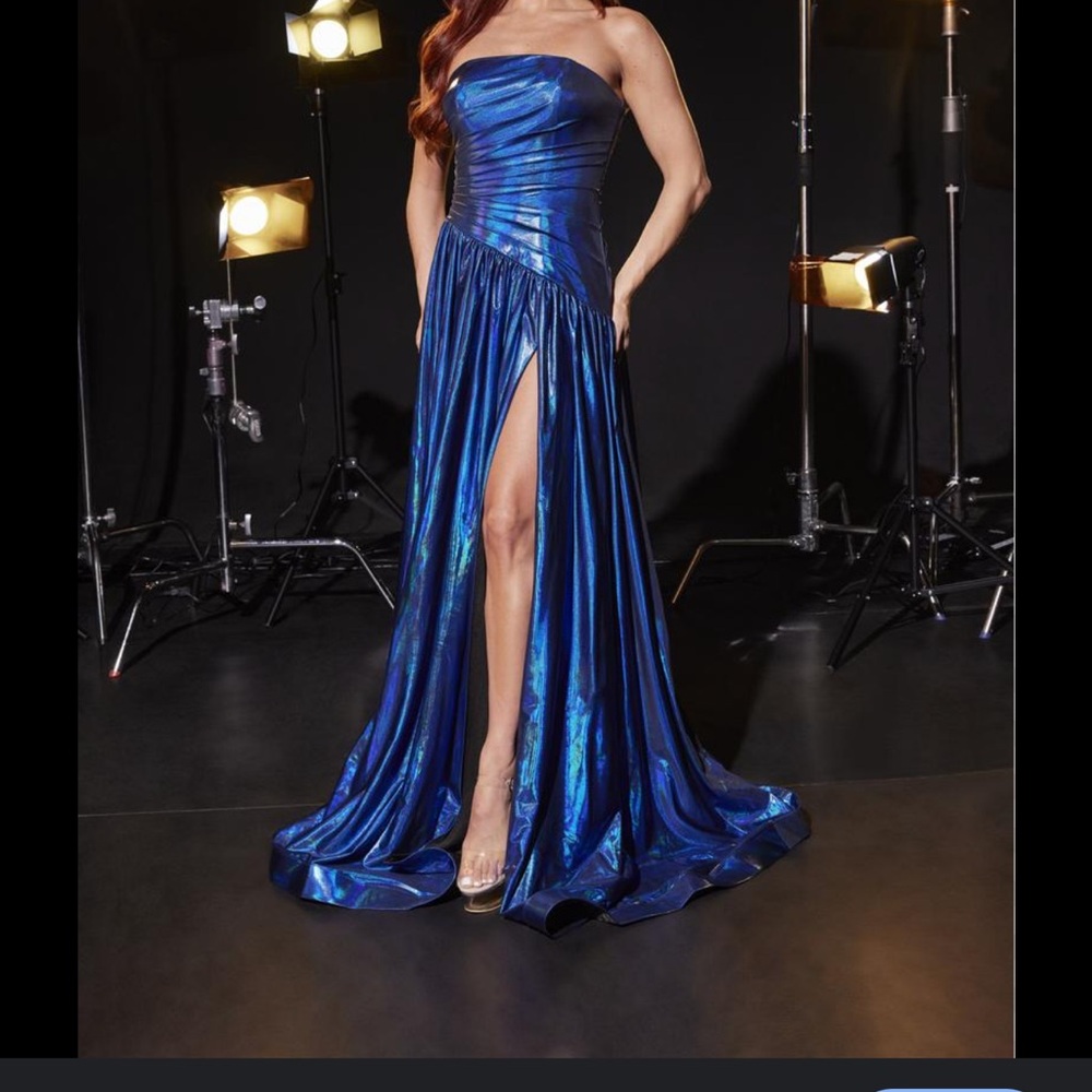 Blue Sophia Thomas prom dress